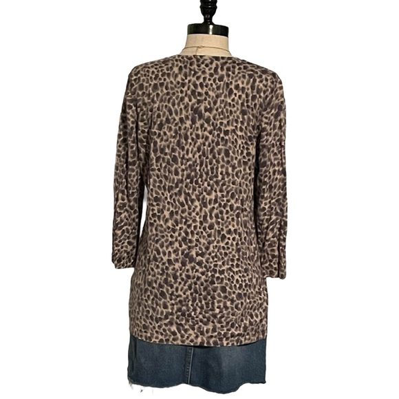 Ann Taylor Leopard Print Lightweight Cardigan - Size Large - EUC - Picture 5 of 5